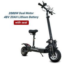 Load image into Gallery viewer, New 52V 2600W trotinette électrique puissante 75KM/H Fast overboard STOCK UE sans tax Dual Drive trottinette electrique skateboard