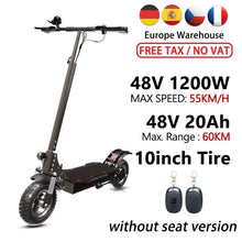 Load image into Gallery viewer, New 52V 2600W trotinette électrique puissante 75KM/H Fast overboard STOCK UE sans tax Dual Drive trottinette electrique skateboard